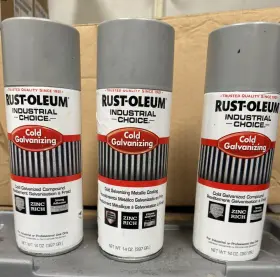 1685830 Rust-oleum Spray Paint Galvanized 12 Oz. Lot Of 3 Pcs