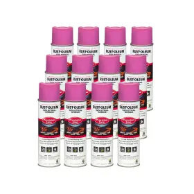 1868838 Rust-oleum 1868838-12pk Industrial Choice Inverted Water-based Marking Spray