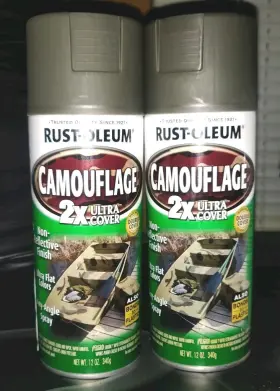 1920830 Rust-oleum Specialty Camouflage Spray Paint 12 Oz Army Green -2 Pack