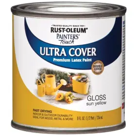1945730 Rust-oleum Enamel Paint Water Gloss Sun Yellow 0.5 Pt Can 120 Sq-f