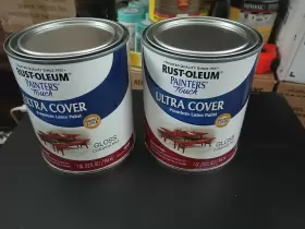 1964502 Rust-oleum Gloss Colonial Red Water-based Ultra Cover Paint 1 Quart - 2 Pack