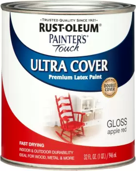 1966502 Rust-oleum Painters Touch Brush Acrylic Latex Paint 1 Quarts Pack Of