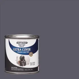 1986730 Rust-oleum Painters Touch Gloss Dark Gray Water-based Ultra Cover Paint 0.5 Pt