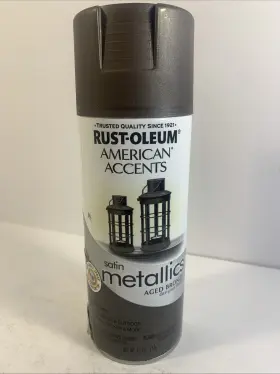 202646 Rust-oleum Satin Metallic Spray Paint 11 Fl Oz Aged Bronze