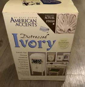 202867 Rust-oleum American Accents Distressed Ivory Paint Kit Furniture Refinish 2001