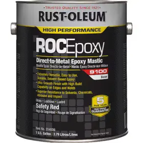 204006 Rust-oleum Paint Base Safety Red Gloss 1 Gal 125 To 225 Sq Ft/gal