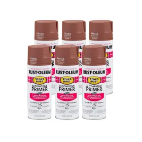 2067830 Rust-oleum 2067830-6pk Stops Automotive Primer Spray 12 Oz Flat Red 6
