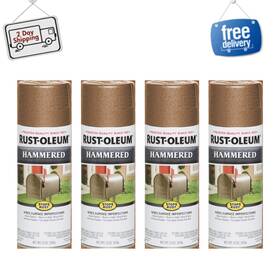 Rust-oleum 210849 Copper Rust-oleum Stops Hammered Spray Paint 12 Oz 4 Pack Multi-surface