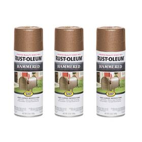 Rust-oleum 210849a3 Stops Hammered Paint 12 Ounce Pack Of 3 Copper Weather Resistant