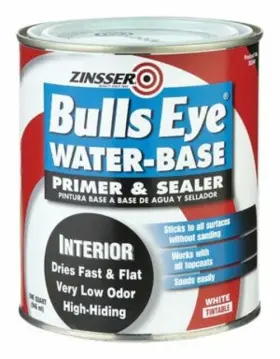 2244 Rust-oleum Zinsser Bulls Eye Flat White Primer And Sealer For All Surfaces 1 Qt
