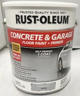 225359 Rust-oleum Concrete And Garage Armor Gray Gal Dented