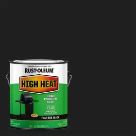 233967 Rust-oleum Specialty Satin Bbq Black Oil-based High Heat Enamel 1 Gal. - Total