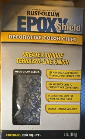 238469 Rust-oleum 238930 Epoxy Shield Decorative Color Chips 1 Lb. 250 Sq.ft