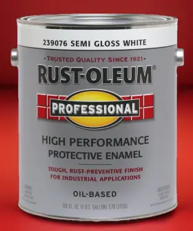 239076 Rust-oleum High Performance Protective Enamel Semi-gloss White 2 Gallon Case