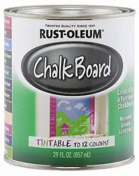 243783 Rust-oleum Specialty Chalkboard Latex Paint Tintable In Store 29-oz