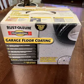 244880 Rust-oleum 1 Car Garage Floor Coating Kit 250 Sq Feet Gray Semi Gloss