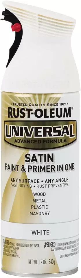 245210 Rust-oleum Universal All Surface Spray Paint 12 Oz Satin White