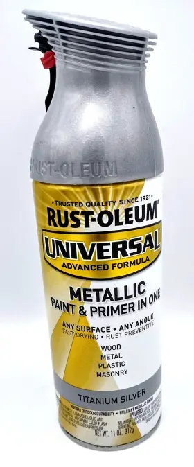 245220 Rust-oleum Titanium Silver Spray Paint Premium All-surface Advanced Formula 11oz