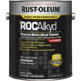 245309 Rust-oleum Interior/exterior Paint Metallic Oil Base Aluminum 1 Gal
