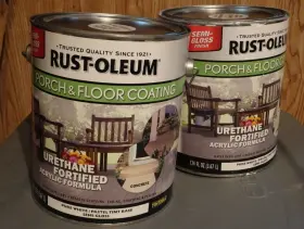 248169 Rust-oleum New Old Stock 2x 1 Gal. Porch And Floor Coating Pure White Semi-gloss