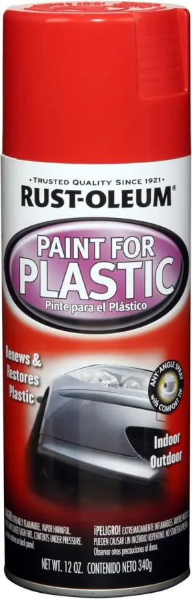 248651 Rust-oleum Automotive 12-ounce Paint For Plastic Spray Gloss Red