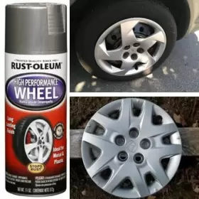 248927 Rust-oleum Wheel Coating Spray Paint Car Trucks Metallic Silver Rims Stop Durable New