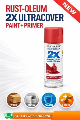 Rust-oleum 249082 Rust-oleum Painters Touch 2x Ultra Cover Spray Paint 12oz Satin Colonial Red