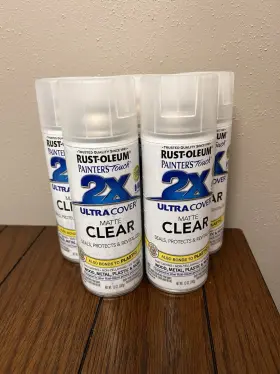 249087 Rust-oleum 5 Cans Of Painters Touch 2x Ultra Cover Spray Paint 12 Oz