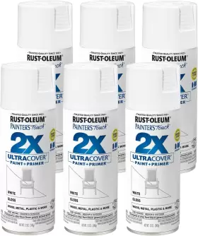 249090-6 Rust-oleum Painters Touch2x Ultra Cover Spray Paint-gloss White 12 Oz Pack Of6