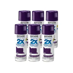 249097-6 Rust-oleum Painters Touch 2x Ultra Cover Gloss Purple Spray Paint 12 Oz Pack Of 6