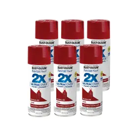 249116-6 Rust-oleum 12 Ounce Pack Of 6 Gloss Colonial Red Spray Paint Durable Interior Exterior Use 249116-6 Rust-oleum 12 Ounce Pack Of 6 Gloss Colonial Red Spray Paint Durable Interior Exterior Use