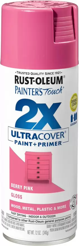 249123 Rust-oleum Painters Touch 2x Ultra Cover Spray Paint 12 Oz Gloss Berr