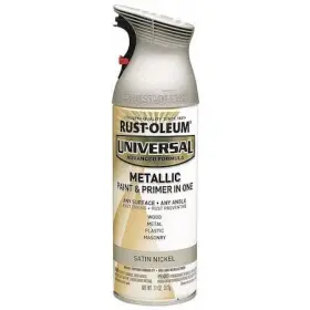 249130 Rust-oleum Spray Paint Satin Nickel Metallic 11 Oz