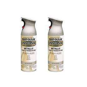 Rust-oleum 249130a2 Rust-oleum Universal Satin Nickel Paint Pack Of 2 All Surface 11 Ounce
