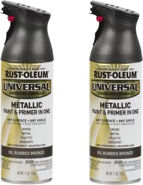 249131a2 Rust-oleum 249131-2pk Universal All Surface Metallic Spray Paint 11 Oz Oil Rub