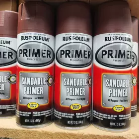 249419 Rust-oleum 4 Ct Automotive Sandable Primer 12 Ounce Red 12oz