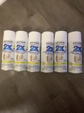 249843 Rust-oleum Painters Touch 2x Ultra Cover Satin Blossom White 12oz 6 Pack