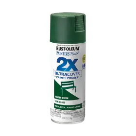 249853 Rust-oleum 12oz Hunter Green Semi-gloss Spray Paint For Interior Exterior Use