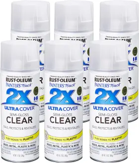 249859-6 Rust-oleum 249859-6pk Painters Touch 2x Ultra Cover Spray Paint 12 Oz Semi-g