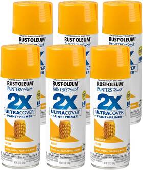 Rust-oleum 249862-6 Rust-oleum Painters Touch 2x Ultra Cover Spray Paint Gloss Marigold 6 Pack