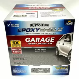 251965 Rust-oleum Epoxy Shield Garage Floor Coating - Gloss Gray 1 Car