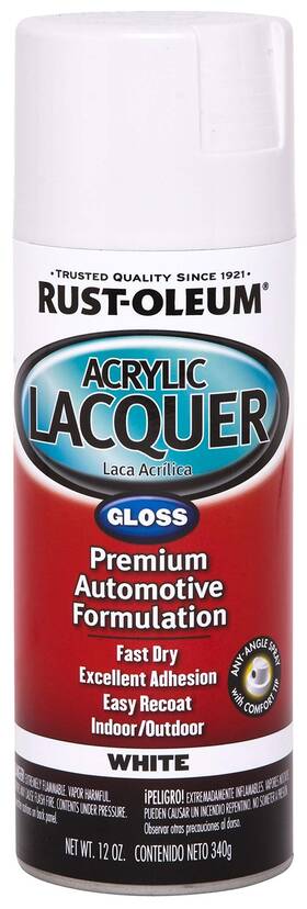 Rust-oleum 253364 Rust-oleum Automotive Acrylic Lacquer Spray Paint Gloss White 11 Fl Oz