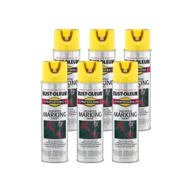 2544838 Rust-oleum 2544838-6pk Professional Inverted Marking Spray Paint High-visibi