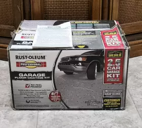 257187 Rust-oleum Epoxy Shield Garage Floor Coating Kit High Gloss Water Based Sealer 2.5-car