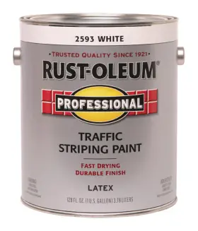 2593402 Rust-oleum Professsional White Traffic Striping Paint 1 Gal. - Total Qty 2