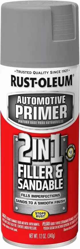 260510 Rust-oleum Automotive 2-in-1 Filler And Sandable Primer 12 Ounce Gray