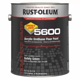 261118 Rust-oleum 1 Gal Floor Paint High Gloss Finish Safety Green Water Base