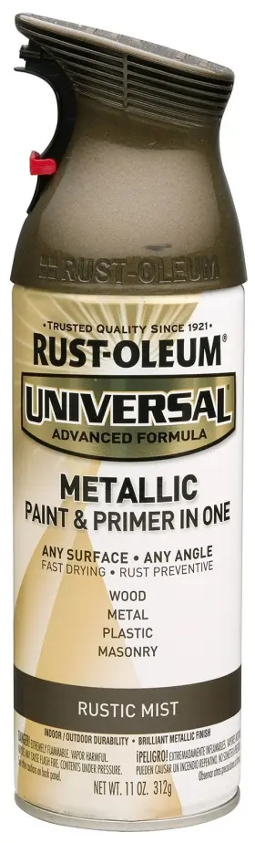 261414 Rust-oleum Universal Spray Paint 11 Ounce Metallic Oil Based All Surface