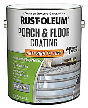 Rust-oleum 262365 2 Pack - Porch And Floor Urethane Finish Paint Dove Gray Anti-skid Texture Gallon