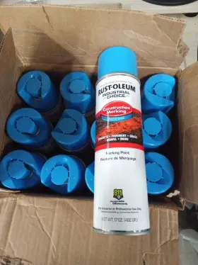 9020ep Rust-oleum 264694 12 Pack Construct Marking Paint 17 Oz Caution Blue Water Base